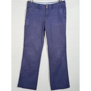 Banana Republic Weekend Chino Pants 8 34x32" Stretch Women's 8.5"Rise Navy‎ Blue